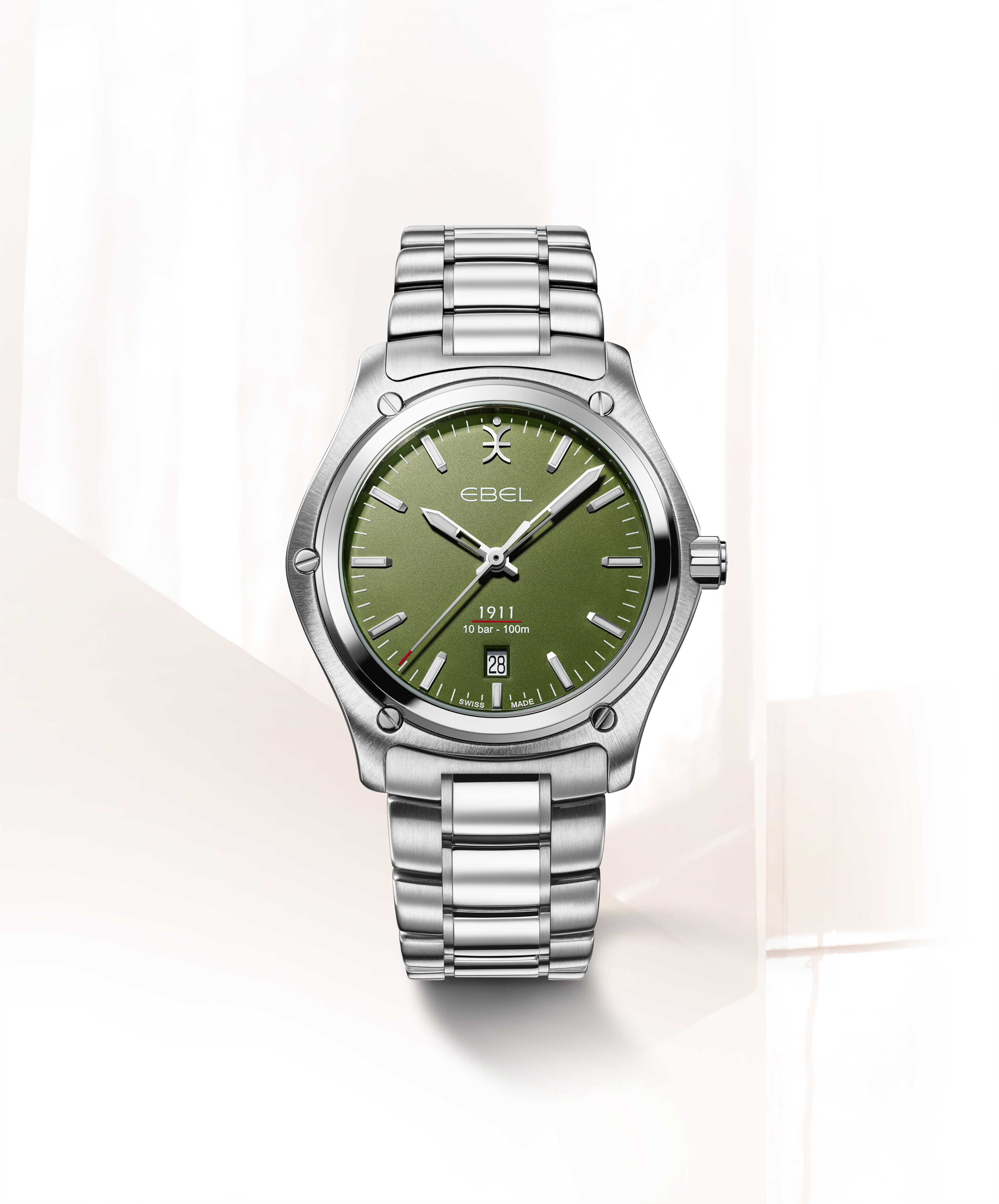 Taxau Silver Stainless Steel Watches for Men Watch Men Big Green Face  Luxury Watches for Men Quartz Reloj para Hombr - Walmart.com