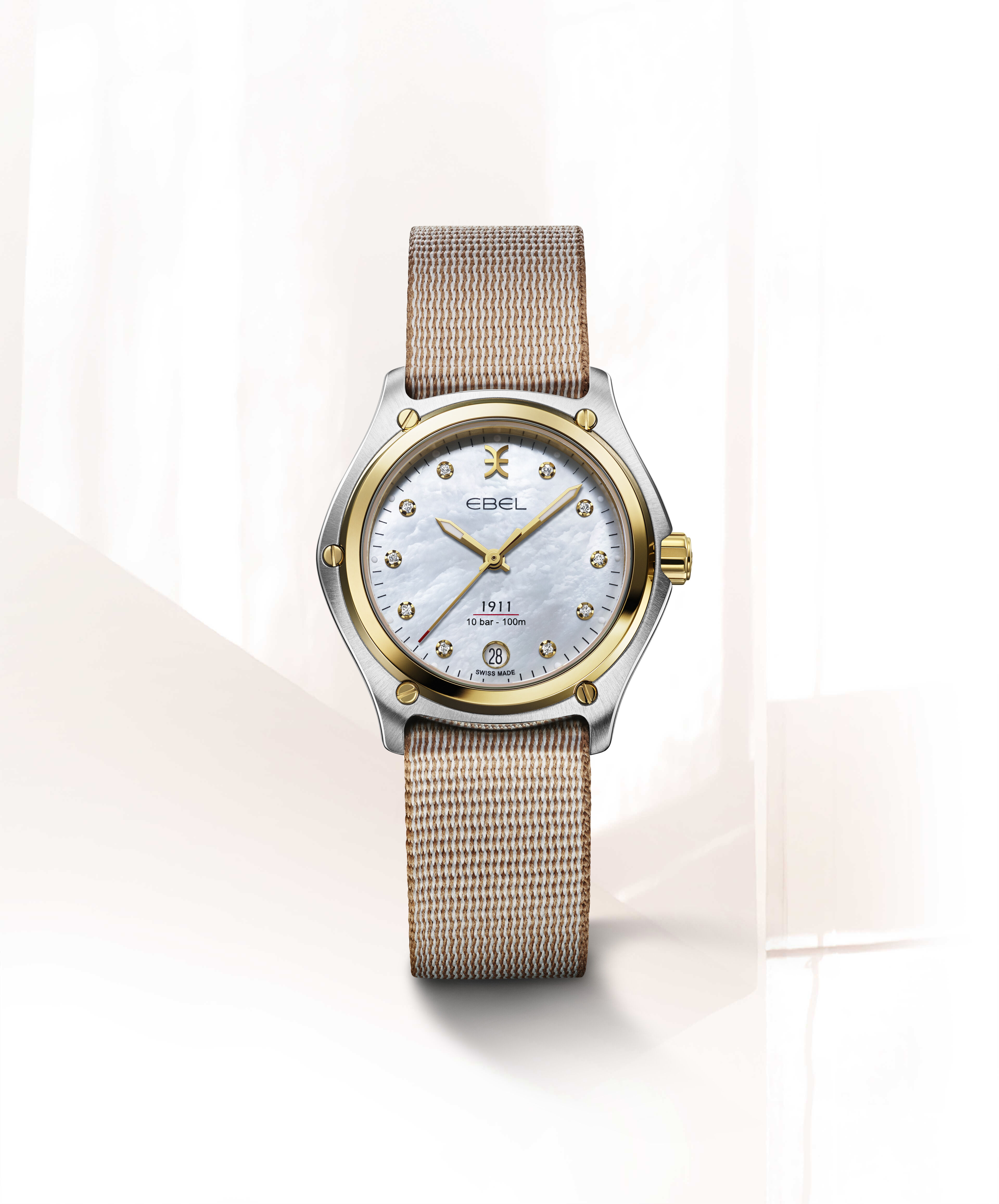 EBEL | Women's Watch EBEL 1911, Stainless steel and 18K yellow gold